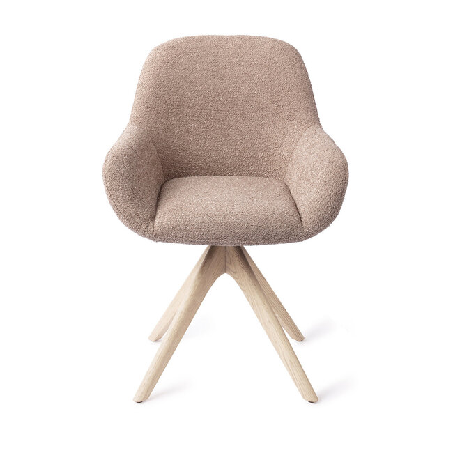 Jesper Home Kushi Stone Haze Eetkamerstoel - Revolve Oak Bleach