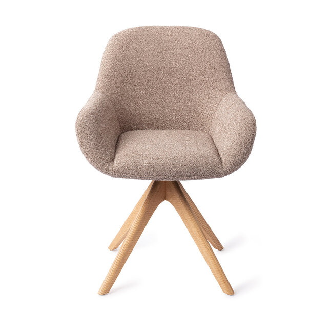 Jesper Home Kushi Stone Haze Eetkamerstoel - Revolve Oak Natural