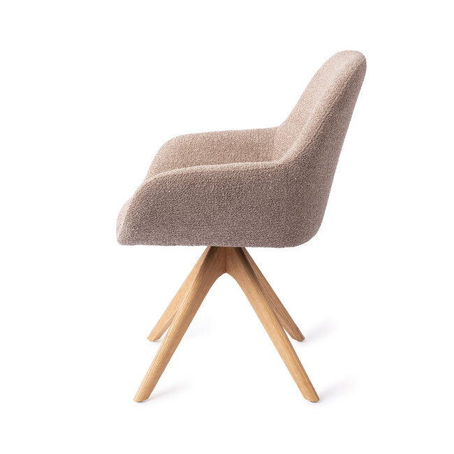 Jesper Home Kushi Stone Haze Eetkamerstoel - Revolve Oak Natural