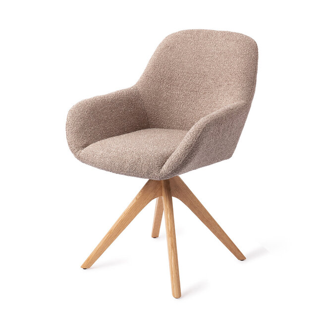Jesper Home Kushi Stone Haze Eetkamerstoel - Revolve Oak Natural
