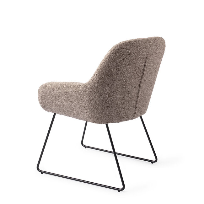 Jesper Home Kushi Stone Haze Eetkamerstoel - Slide Black