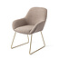 Jesper Home Kushi Stone Haze Eetkamerstoel - Slide Gold