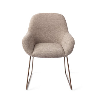 Jesper Home Kushi Stone Haze Eetkamerstoel - Slide Rose