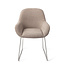 Jesper Home Kushi Stone Haze Eetkamerstoel - Slide Steel