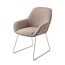 Jesper Home Kushi Stone Haze Eetkamerstoel - Slide Steel