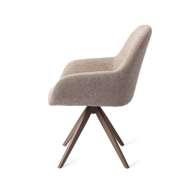 Jesper Home Kushi Stone Haze Eetkamerstoel - Turn Brown