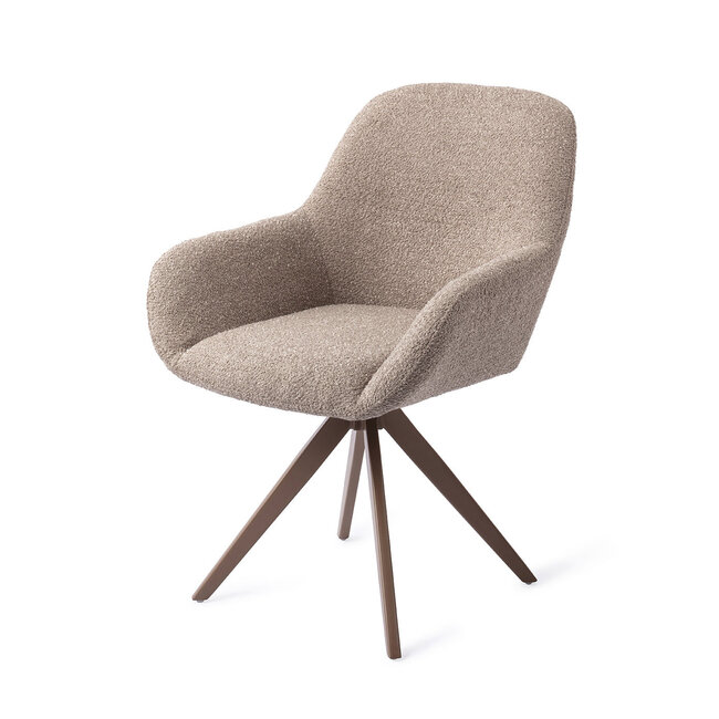 Jesper Home Kushi Stone Haze Eetkamerstoel - Turn Brown