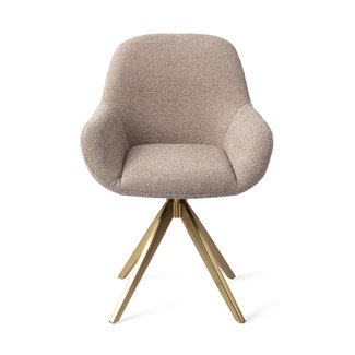 Jesper Home Kushi Stone Haze Eetkamerstoel - Turn Gold