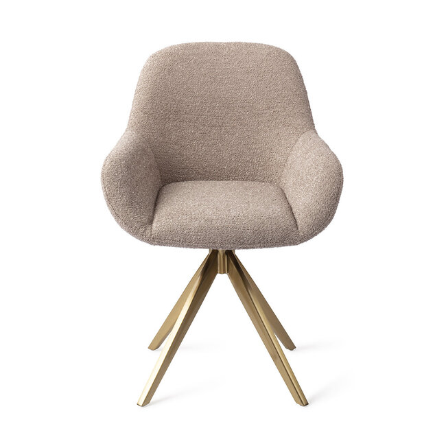 Jesper Home Kushi Stone Haze Eetkamerstoel - Turn Gold