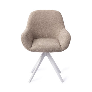 Jesper Home Kushi Stone Haze Eetkamerstoel - Turn White