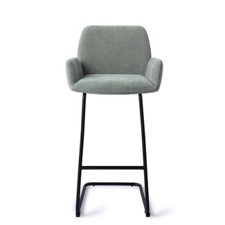 Jesper Home Misaki Breezy Blue Barkruk  - Arch Black (H)