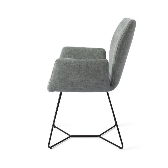 Jesper Home Misaki Breezy Blue Eetkamerstoel - Beehive Black