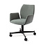 Jesper Home Misaki Breezy Blue Eetkamerstoel - Caster Black