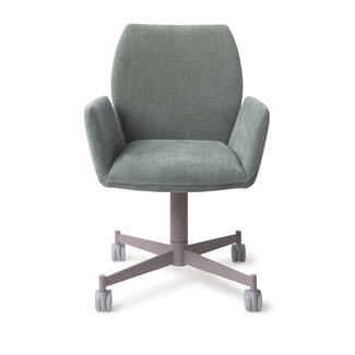 Jesper Home Misaki Breezy Blue Eetkamerstoel - Caster Grey
