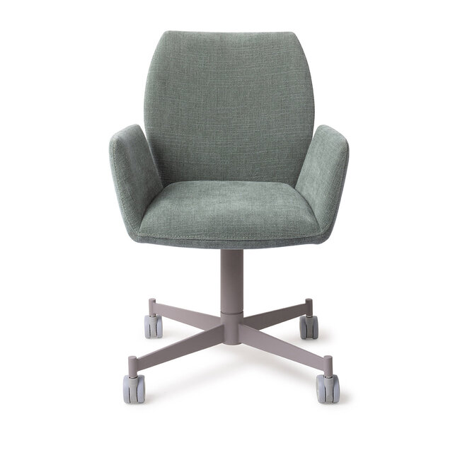 Jesper Home Misaki Breezy Blue Eetkamerstoel - Caster Grey