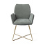 Jesper Home Misaki Breezy Blue Eetkamerstoel - Cross Gold