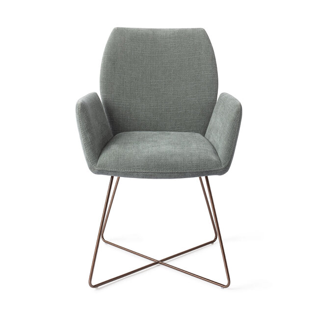 Jesper Home Misaki Breezy Blue Eetkamerstoel - Cross Rose