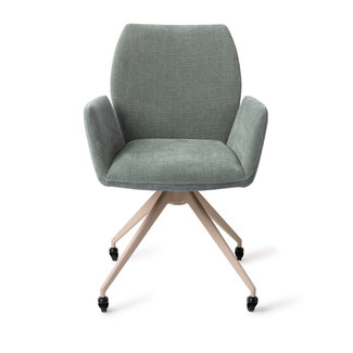 Jesper Home Misaki Breezy Blue Eetkamerstoel - Glide Beige