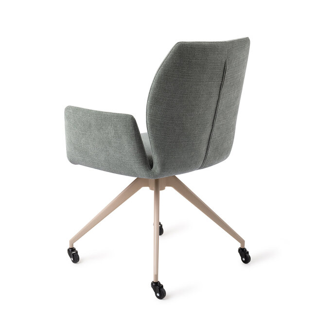 Jesper Home Misaki Breezy Blue Eetkamerstoel - Glide Beige