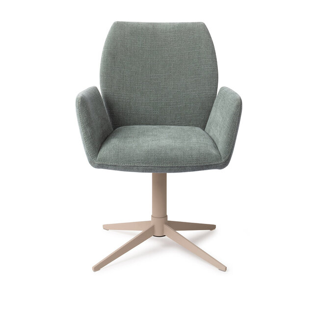 Jesper Home Misaki Breezy Blue Eetkamerstoel - Quad Beige