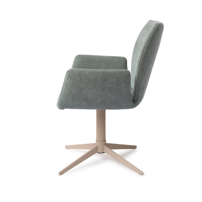 Jesper Home Misaki Breezy Blue Eetkamerstoel - Quad Beige