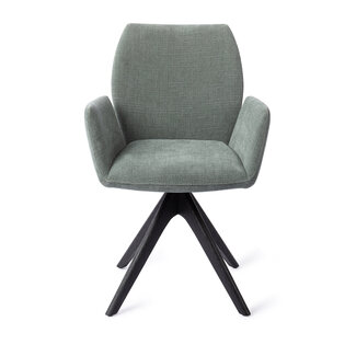Jesper Home Misaki Breezy Blue Eetkamerstoel - Revolve Oak Black