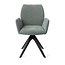 Jesper Home Misaki Breezy Blue Eetkamerstoel - Revolve Oak Black