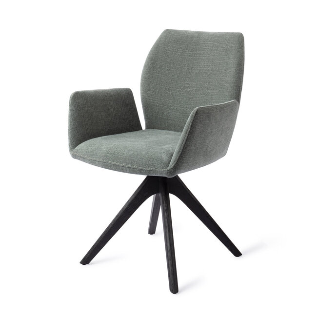 Jesper Home Misaki Breezy Blue Eetkamerstoel - Revolve Oak Black