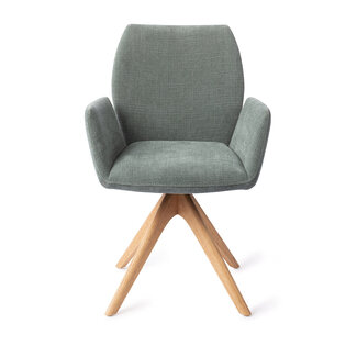 Jesper Home Misaki Breezy Blue Eetkamerstoel - Revolve Oak Natural