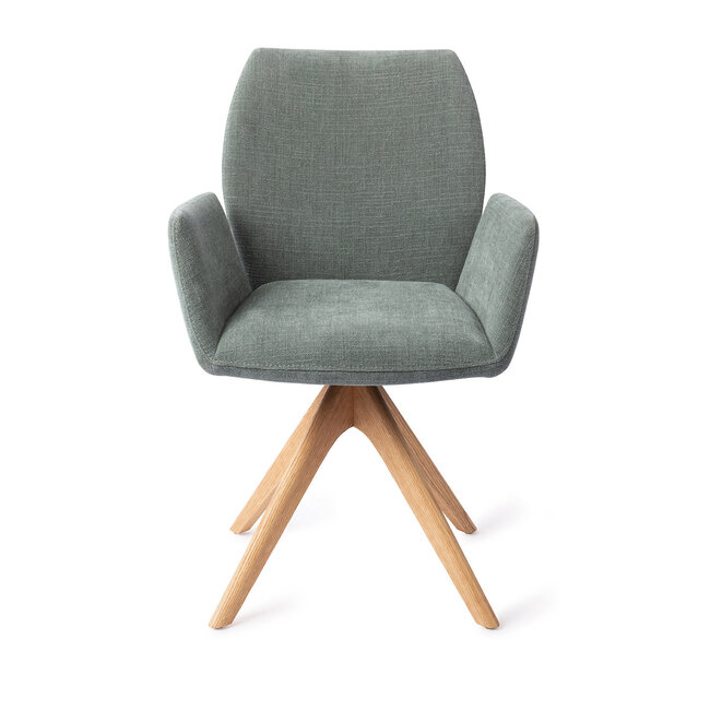 Jesper Home Misaki Breezy Blue Eetkamerstoel - Revolve Oak Natural