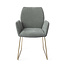 Jesper Home Misaki Breezy Blue Eetkamerstoel - Slide Gold