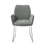 Jesper Home Misaki Breezy Blue Eetkamerstoel - Slide Steel