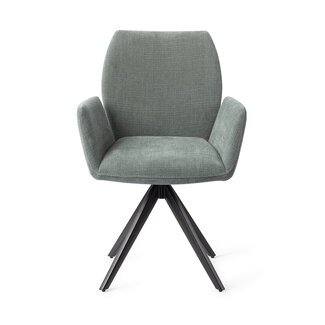 Jesper Home Misaki Breezy Blue Eetkamerstoel - Turn Black