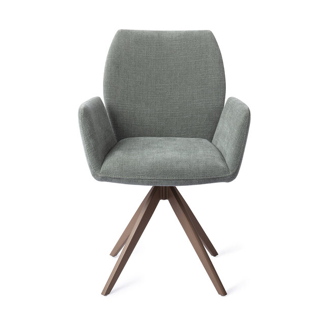 Jesper Home Misaki Breezy Blue Eetkamerstoel - Turn Brown