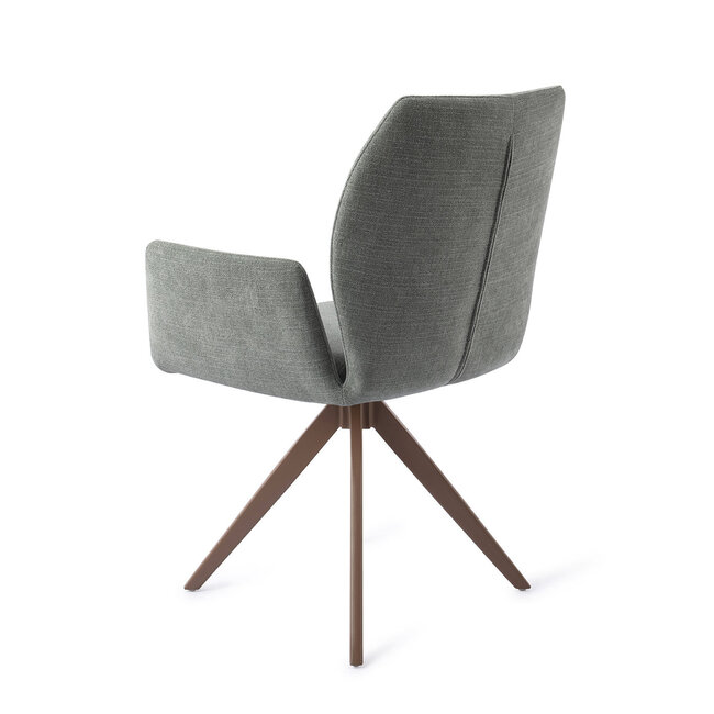 Jesper Home Misaki Breezy Blue Eetkamerstoel - Turn Brown