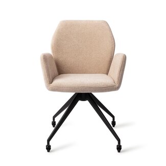 Jesper Home Misaki Funky Fudge Eetkamerstoel - Glide Black