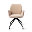 Jesper Home Misaki Funky Fudge Eetkamerstoel - Glide Black