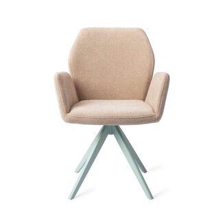 Jesper Home Misaki Funky Fudge Eetkamerstoel - Turn Mint