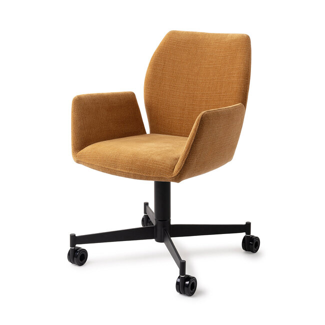 Jesper Home Misaki Honey Harvest Eetkamerstoel - Caster Black