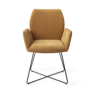 Jesper Home Misaki Honey Harvest Eetkamerstoel - Cross Black