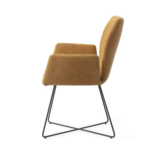 Jesper Home Misaki Honey Harvest Eetkamerstoel - Cross Black