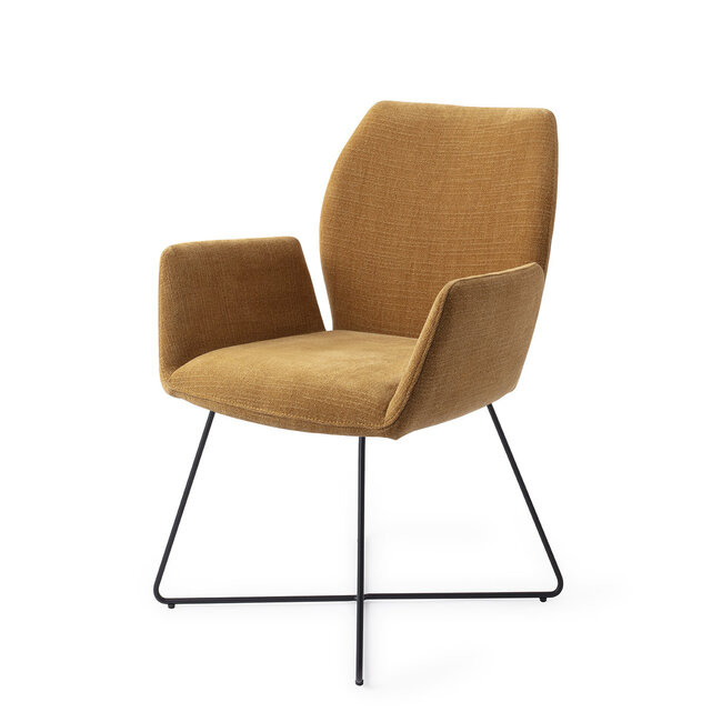 Jesper Home Misaki Honey Harvest Eetkamerstoel - Cross Black