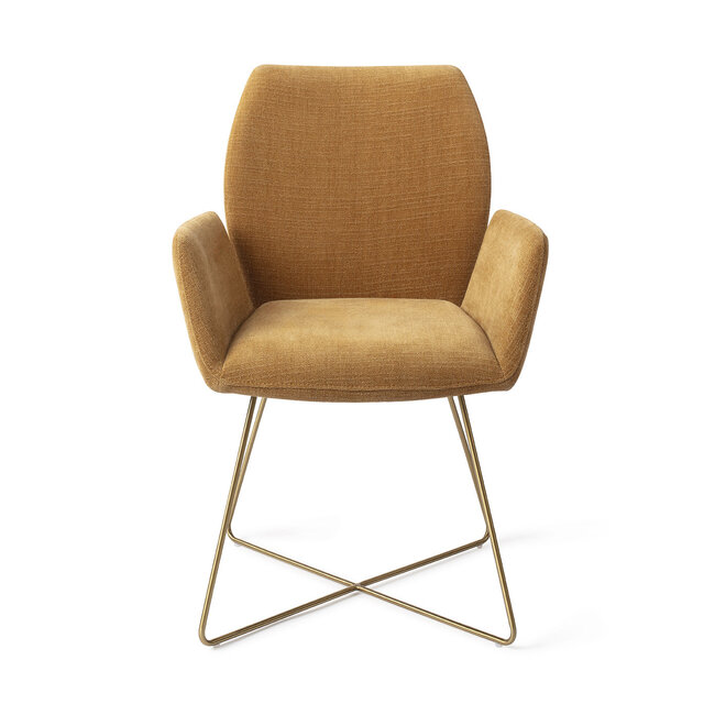 Jesper Home Misaki Honey Harvest Eetkamerstoel - Cross Gold