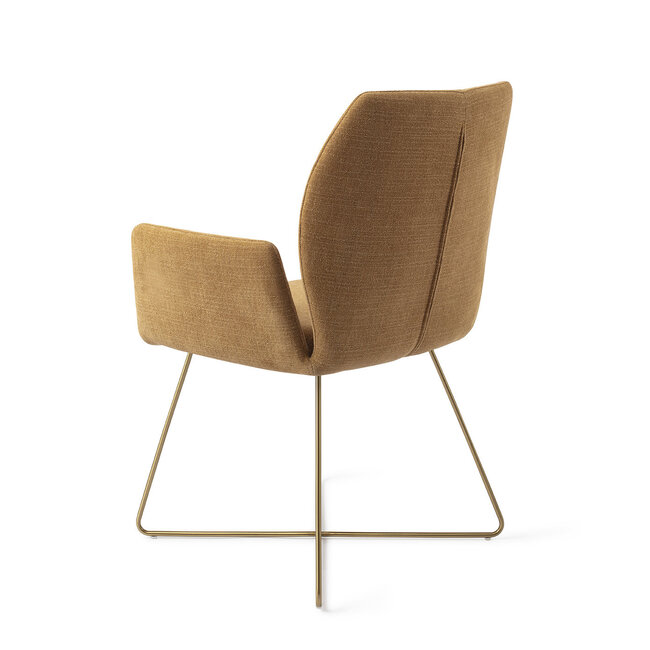 Jesper Home Misaki Honey Harvest Eetkamerstoel - Cross Gold