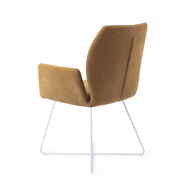 Jesper Home Misaki Honey Harvest Eetkamerstoel - Cross White