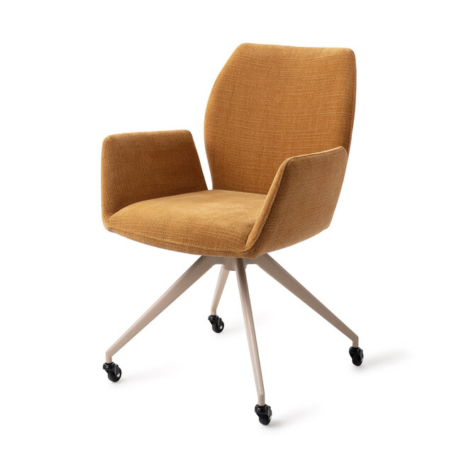 Jesper Home Misaki Honey Harvest Eetkamerstoel - Glide Beige