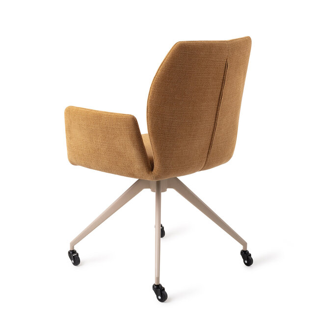 Jesper Home Misaki Honey Harvest Eetkamerstoel - Glide Beige