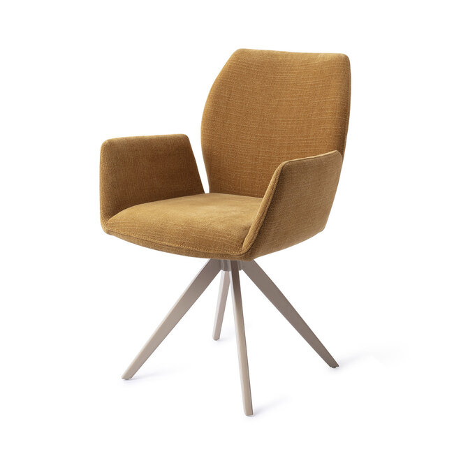 Jesper Home Misaki Honey Harvest Eetkamerstoel - Turn Beige