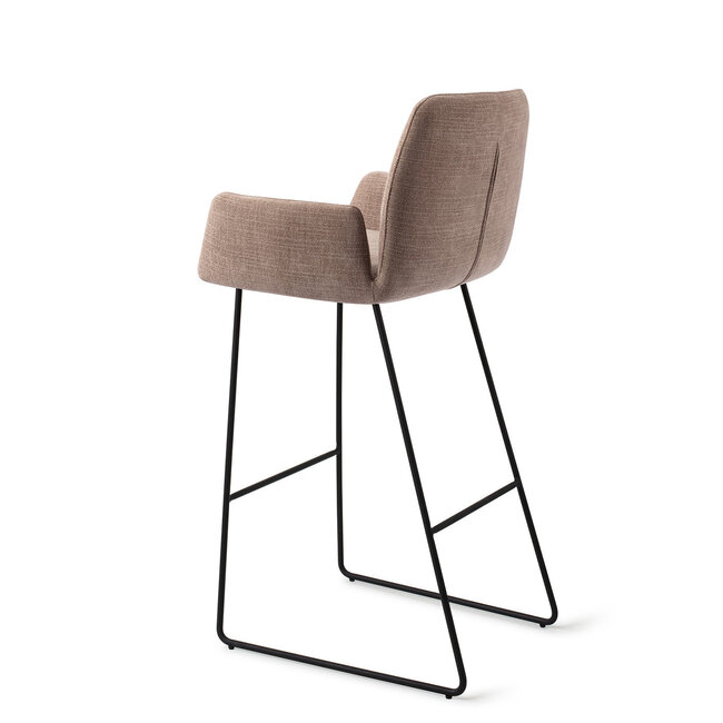 Jesper Home Misaki Mocha Mist Barkruk  - Slide Black (H)