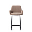 Jesper Home Misaki Mocha Mist Barkruk (L) - Counter Arch Black